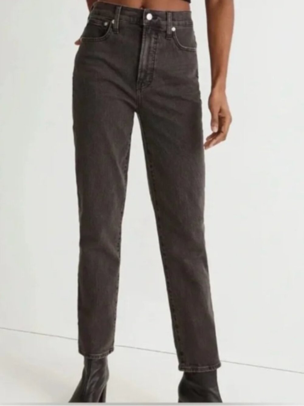 Madewell The Perfect Vintage Crop Jean Black